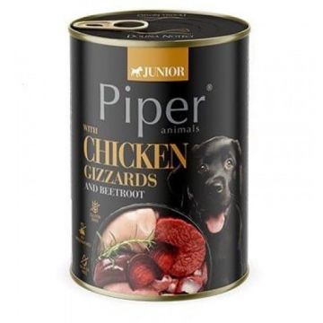 Piper Junior Dog, Pipote De Pui si Sfecla Rosie, 400 g