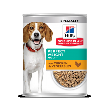 Hill's Science Plan Canine Adult Perfect Weight Chicken and Vegetables, 363 g