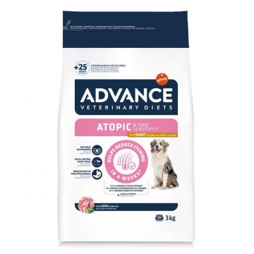 Advance Veterinary Diets Dog Atopic Derma Care No Grain cu Iepure, 3 kg