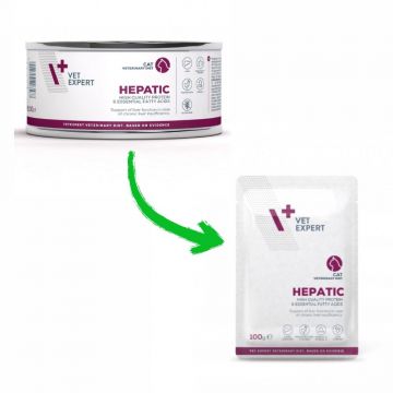 4T Dieta Veterinara Pisici Hepatic Cat, Vetexpert, 100 g