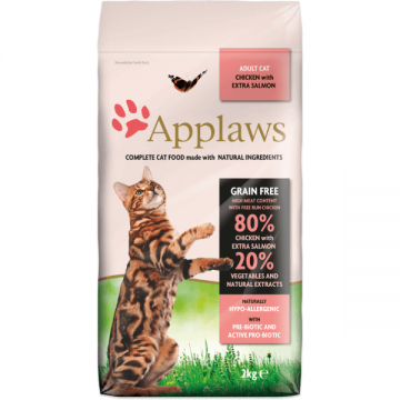 Applaws Cat Adult Somon cu Pui, 2 kg