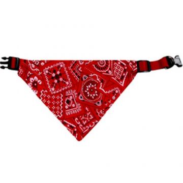 Zgarda Flamingo Rosie Cu Bandana 35-50 Cm