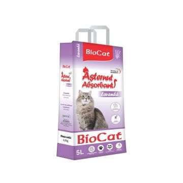 Asternut Litiera Pisici, Nisip Biocat Lavanda, 5 L