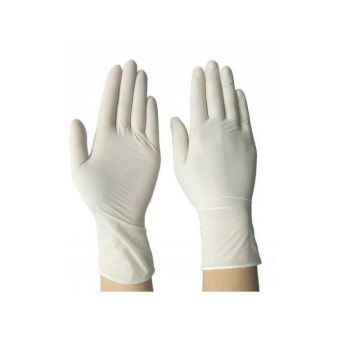 Manusi examinare din latex, nepudrate, 100 buc/set-S