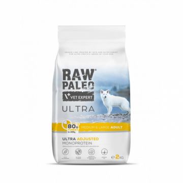 Hrana uscata pentru caini Raw Paleo Ultra Turkey Medium Large Adult 2kg