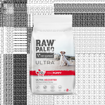 Hrana uscata pentru caini Raw Paleo Ultra Beef Mini Puppy 2kg