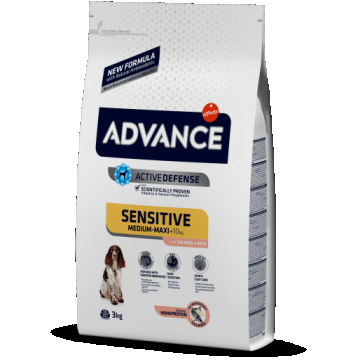 Advance Dog Sensitive Medium - Maxi Somon & Orez, 3 kg