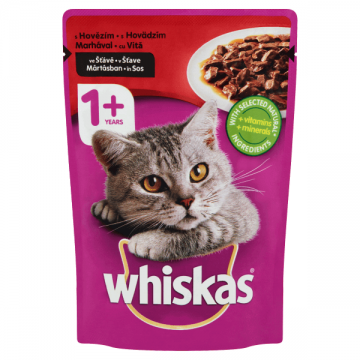 Hrana umeda pentru pisici adulte Whiskas Vita 100g